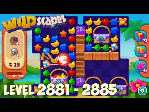 Wildscapes level 2881 2882 2883 2884 2885 🐼 Gameplay Walkthrough (Android, iOS) Playrix
