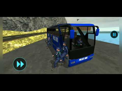 US Police Bus Mountain Driving - Offroad Transport Duty Driver Simulator - Android GamePlay #01