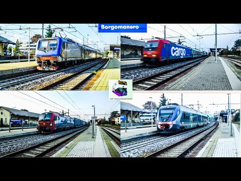 Alcuni dei treni di sempre della linea Novara - Domodossola protagonisti a Borgomanero