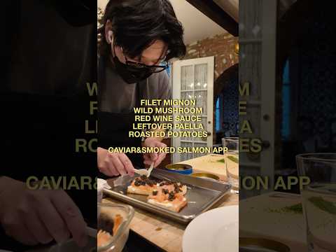 This is a long day as a personal chef In Beverly Hills. Filet. Wild mushroom red wine jus.