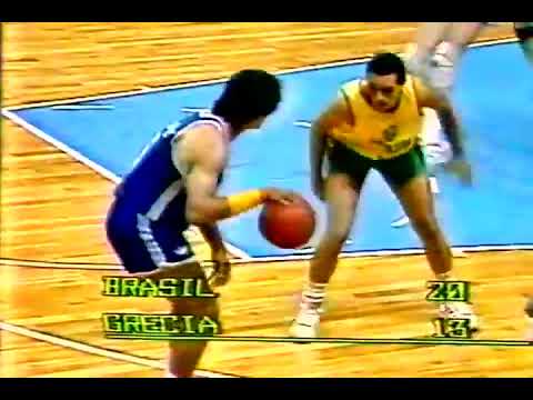 1990 FIBA ​​Basketball  World Cup  5th place  match   Brazil  vs   Greece