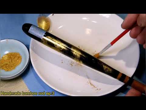 Make a fishing rod from bamboo ep.3[herabuna]