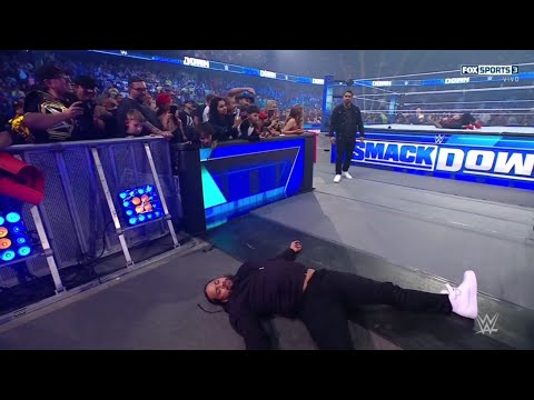 Jey Uso ataca a Roman Reigns & Jimmy Uso despues de SummerSlam - WWE Smackdown 11/08/2023 (Español)