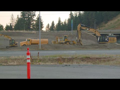 Construction underway on I-90 and Highway 41 interchange in Post Falls