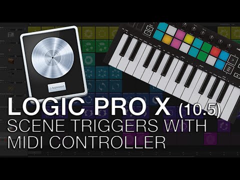 Logic Pro X - Live Loops with MIDI Controller for LIVE PERFORMANCE