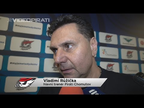 34. kolo TELH: Piráti Chomutov - HC Škoda Plzeň 7:6 po prodloužení ohlasy trenérů