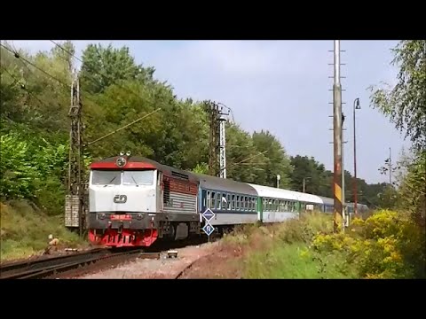 ČD 843.018 + postrk ČD 749.107 - R 1270 - Pardubice - 30.8.2014