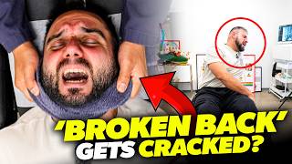 *FRACTURED SPINE* GETS CRACKED!? 🤯 😭 | Asmr Chiropractic Back & Neck Pain | Dr Tubio