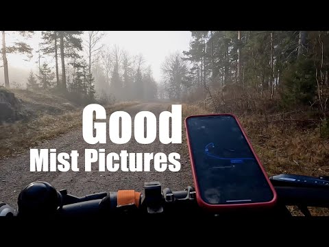 Bike touring to Långsjön Nykvarn Sweden // Beautiful mist