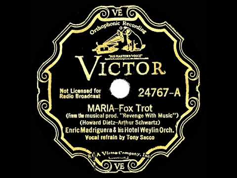 1934 Enric Madriguera - Maria (Tony Sacco, vocal)