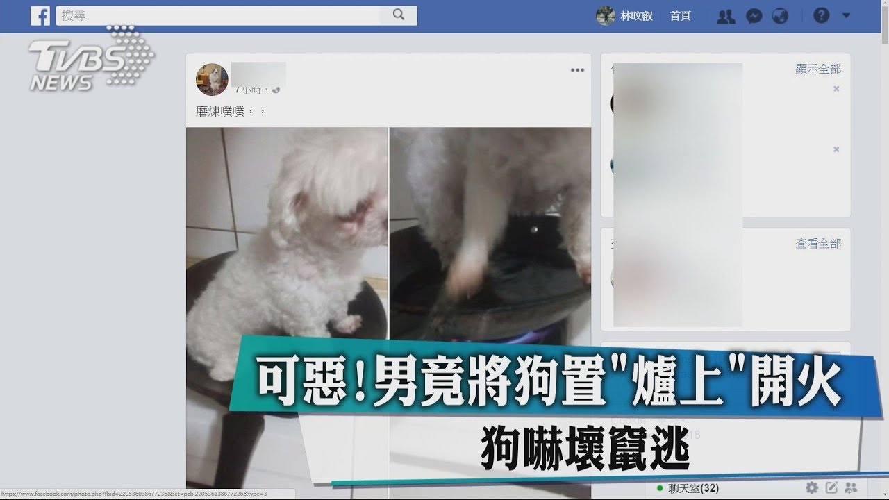 可惡! 男竟將狗置爐上開火狗嚇壞竄逃