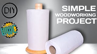 HOW TO MAKE A SIMPLE WOODEN TISSUE ROLL HOLDER | CARA DIY PEMEGANG TISU GULUNG MENGGUNAKAN KAYU .