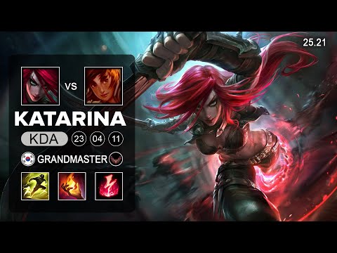 Katarina vs Taliyah Mid - KR Grandmaster - Patch 25.21 Season 15