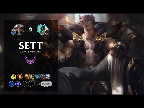 Sett Support vs Nami - EUW Master Patch 12.8