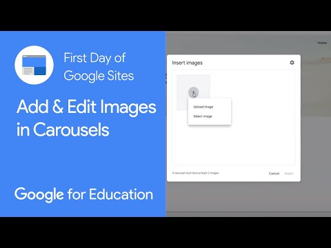 Inserting an Image Carousel in Google Sites