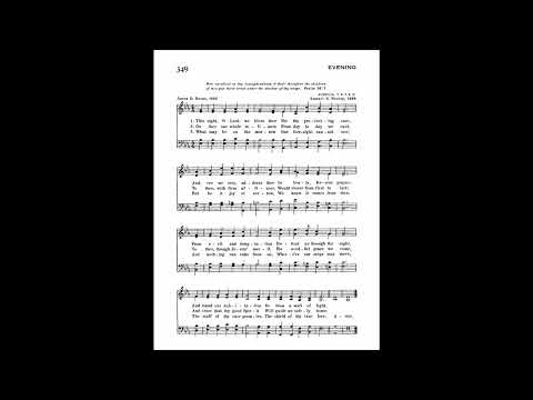 This Night, O Lord, We Bless Thee (Aurelia) 7. 6. 7. 6. D.