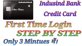 IndusInd BANK Credit card First Time login.