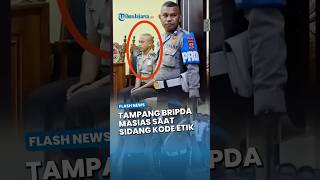 Tampang Lesu Bripda Masias di Sidang Kode Etik, Akankah Disanksi PTDH?