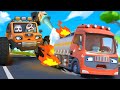 Fire Truck Rescue Team | Monster Truck | Car Cartoon | Kids Song | BabyBus