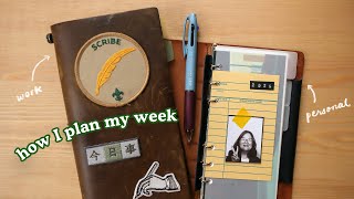 How I Plan My Week (using TRAVELER's notebook & PLOTTER)