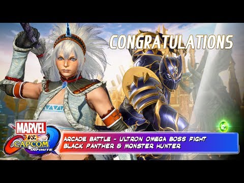 Marvel vs Capcom Infinite - Monster Hunter & Black Panther Ultron Omega End Boss Fight