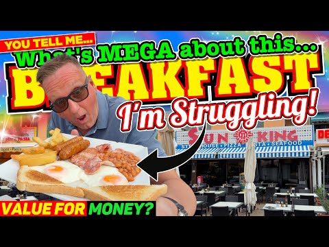 Can you TELL ME WHAT'S MEGA about this MEGA BREAKFAST at SUN KING in TENERIFE? ‘Cos I’M STRUGGLING!