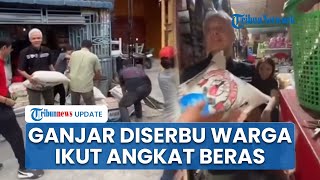 Datangi Lokasi Banjir Sumatera, Ganjar Pranowo Diserbu Warga hingga Ikut Angkut Karung-karung Beras