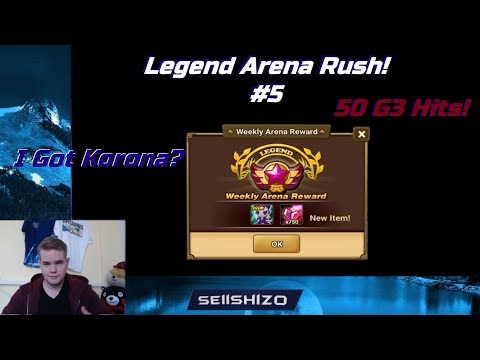 Arena Rush - Legend #5 ^.^ 50 G3 Hits in 1 hour! - Summoners War