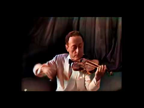 Jascha Heifetz - Happy birthday (February 2, 1901). Some early films. AI Colorize, 1080p 60fps.