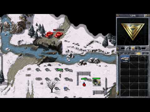 Command & Conquer  Remastered Red alert Tanya vs heavy tanks