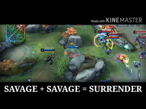 This is how you surrender 2savage 1hit maniac enemy concedes defeat