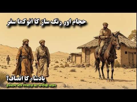 Hajam Or Rangsaz Ka Hairat Angez Safar || Badshah Ka insaaf || Moral Stories in Urdu & Hindi