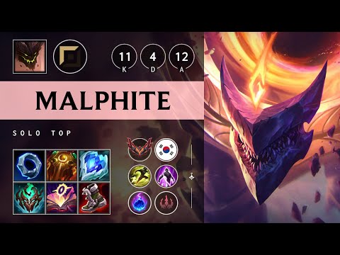 Malphite Top vs Jayce - KR Grandmaster Patch 25.17