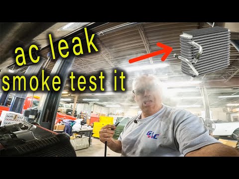 The Easiest Way To Find A A/C leak ( SMOKE TEST IT )