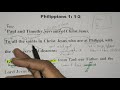 Philippians 1 1 2 English By Godwin Wilson