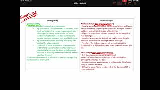 Discussion of validity in relation to research into the MSM
