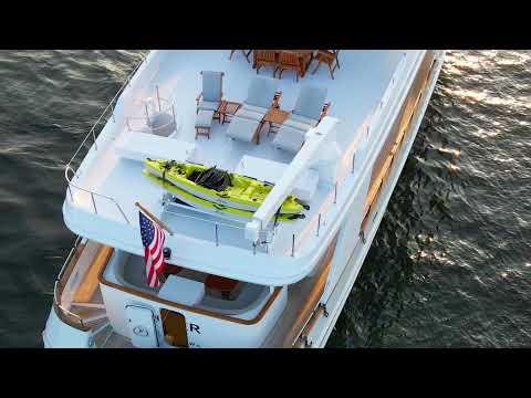 98' Queenship "Dozer" Charter Vessel | SYM Highlight & 4K Yacht Stock Footage