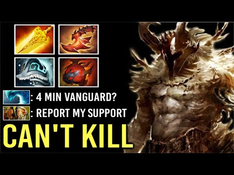 WTF 4 Min Vanguard New Meta Radiance Centaur Delete Morphling on Lane Can't Kill Raid Boss Dota 2