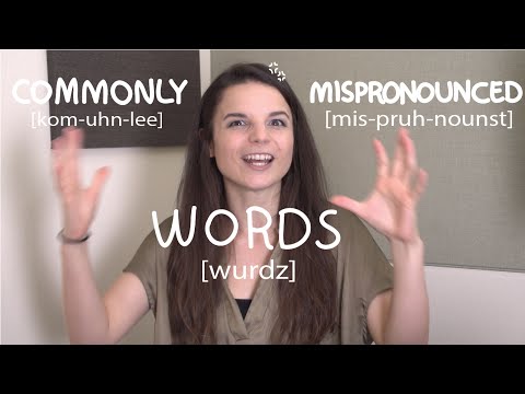 アリーシャのある週刊英単語 - よくある誤発音の単語 (Weekly English Words with Alisha - Commonly Mispronounced Words)