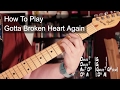 'Gotta Broken Heart Again' Prince - Chords, Bass and Guitar Solo