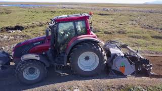 Grjótmulningsvél, slóðagerð