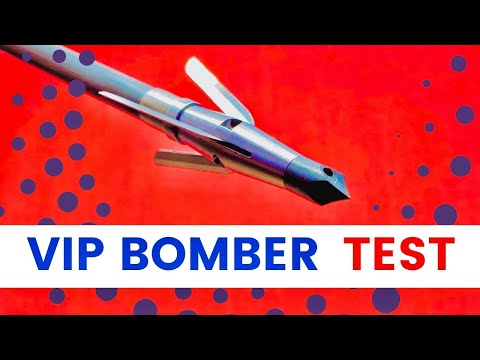 VIP BOMBER 125 gr FIXED BLADE Broadhead Test