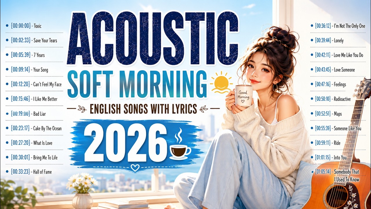 Soft Morning Acoustic Songs 2026 🌤️ English Songs With Lyrics