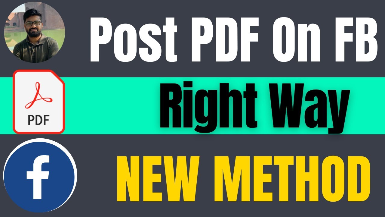 How to post a pdf on facebook right way 2025
