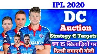 IPL 2020 - DC Auction Strategy & 15 Target Players List | Delhi Capitals