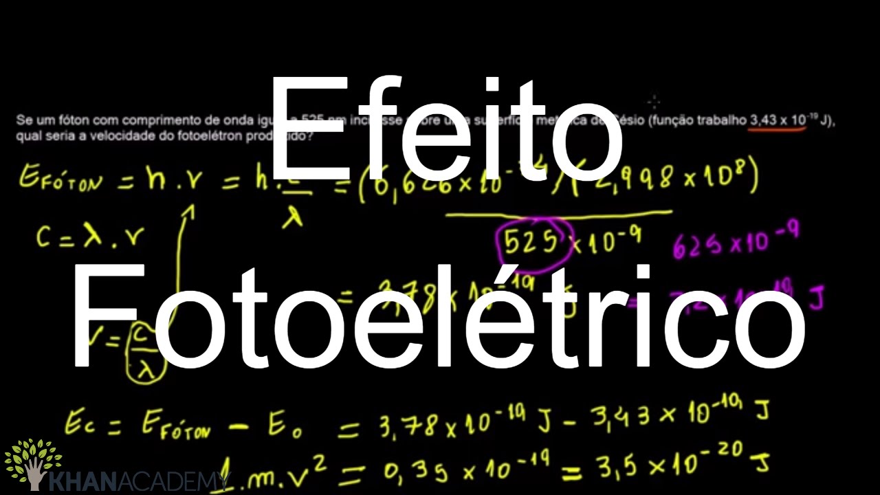 Efeito Fotoelétrico | Estrutura eletrônica de átomos | Química | Khan Academy