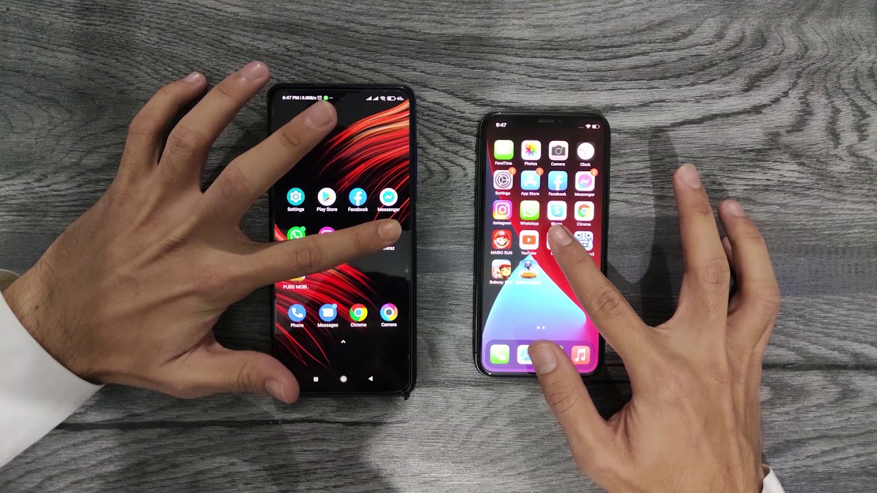 Iphone X vs Poco X3 Speed Test