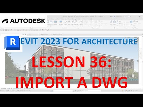 REVIT 2023 ARCHITECTURE: LESSON 36 - IMPORT A DWG DETAIL