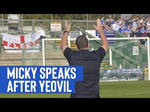 Post Match | Micky Mellon (Yeovil Town)