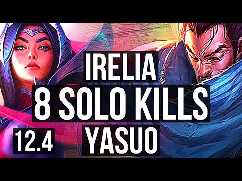 IRELIA vs YASUO (TOP) | 2.8M mastery, 8 solo kills, 10/1/2, 600+ games, Godlike | NA Diamond | 12.4